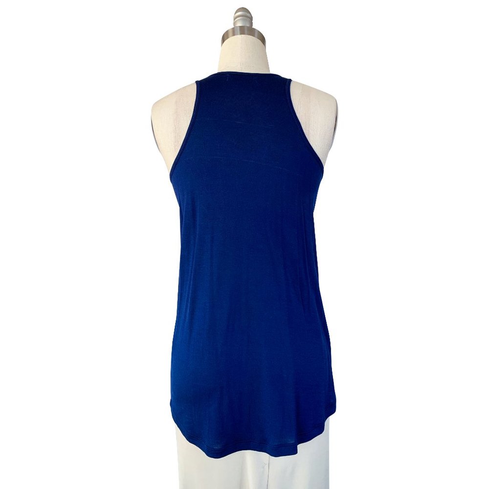 Zara long blue tank top